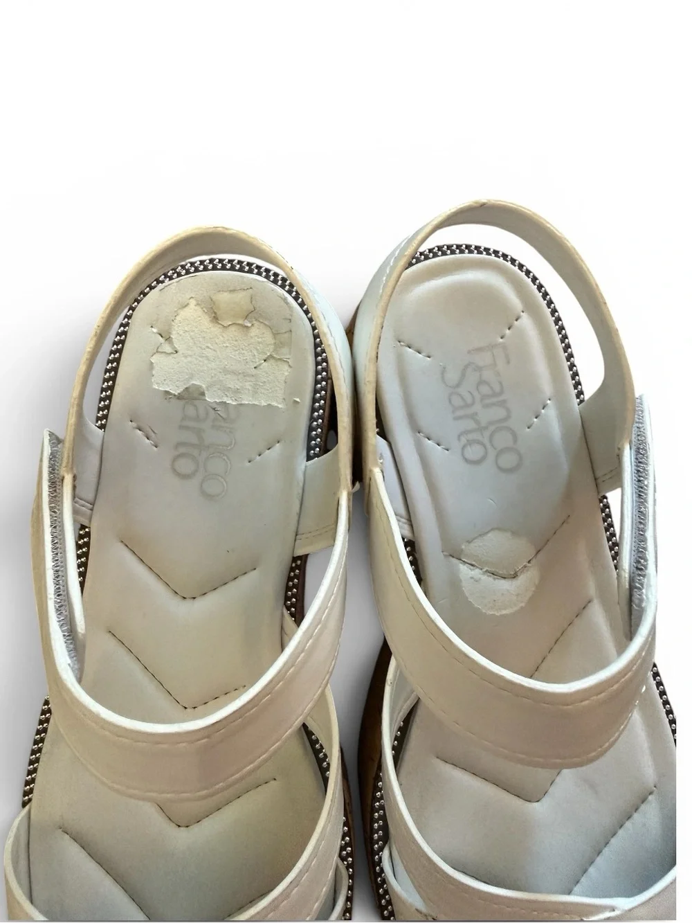 Sam Edelman white Platform Cork Sandals